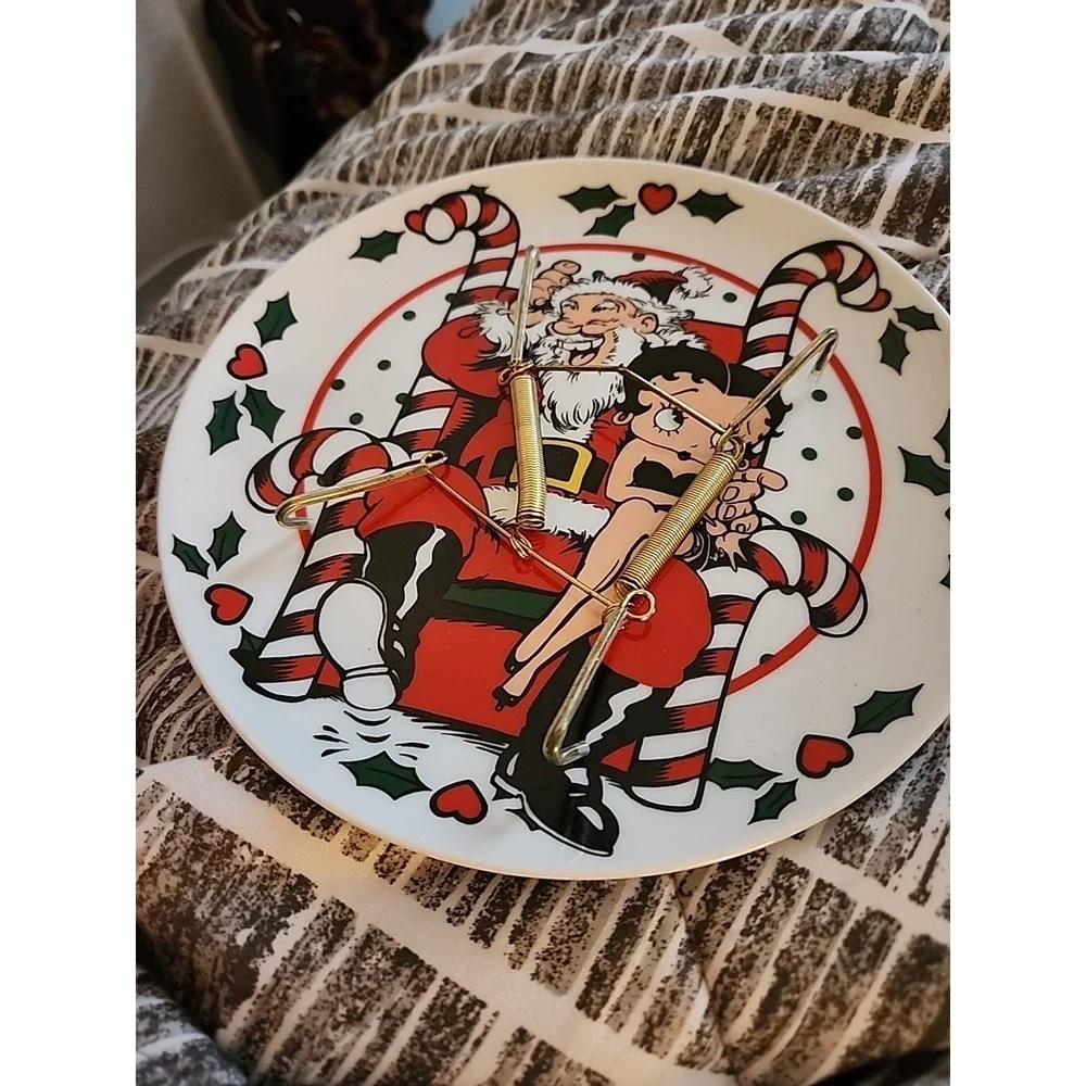 92 Betty Boop On Santa's Lap Christmas 7.5
